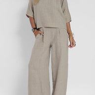 WW | Baumwolle Leinen Anzug