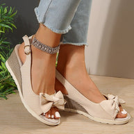 WW | Orthopädische Sandalen Mit Keilabsatz Stil