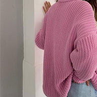 WW | Oversize Grobgestrickter Pullover für Damen