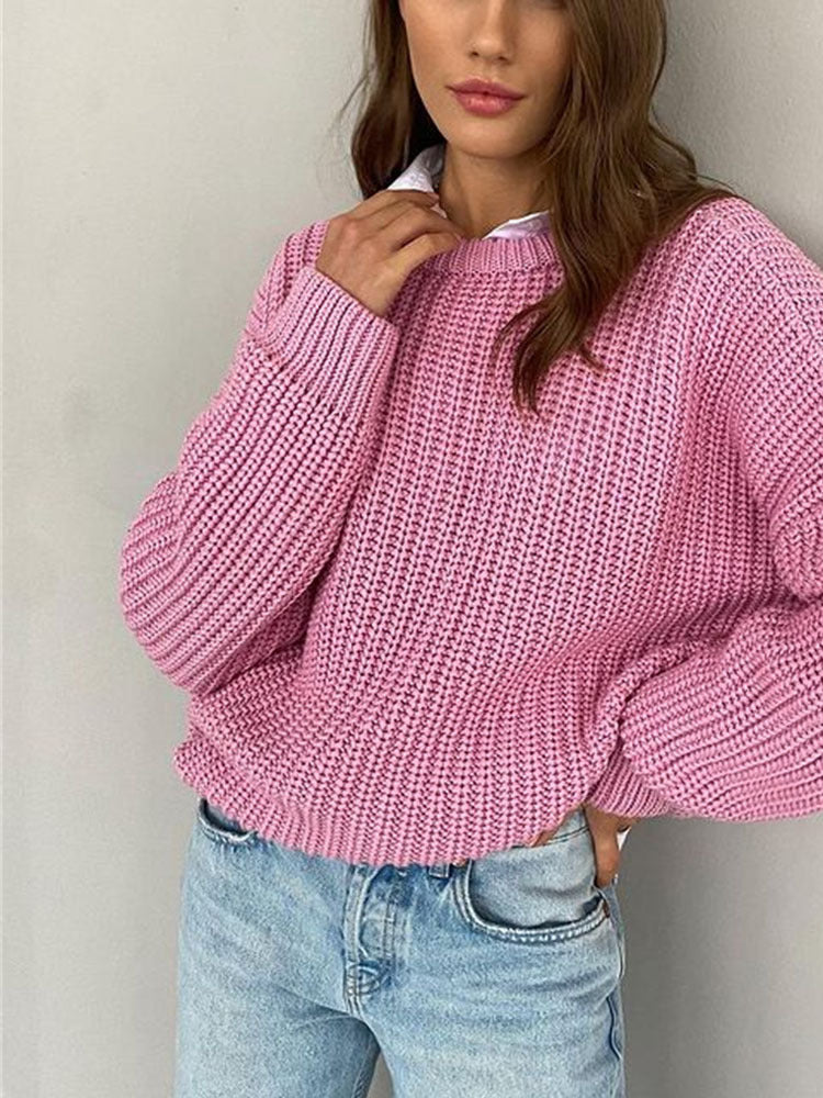 WW | Oversize Grobgestrickter Pullover für Damen
