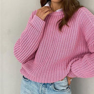 WW | Oversize Grobgestrickter Pullover für Damen