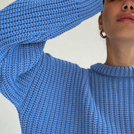 WW | Oversize Grobgestrickter Pullover für Damen