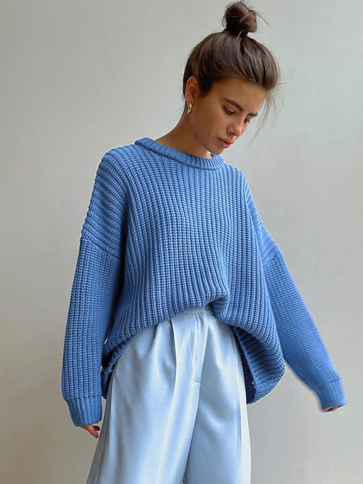 W&W Mode | Oversize Grobgestrickter Pullover für Damen