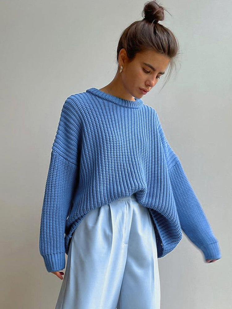 WW | Oversize Grobgestrickter Pullover für Damen