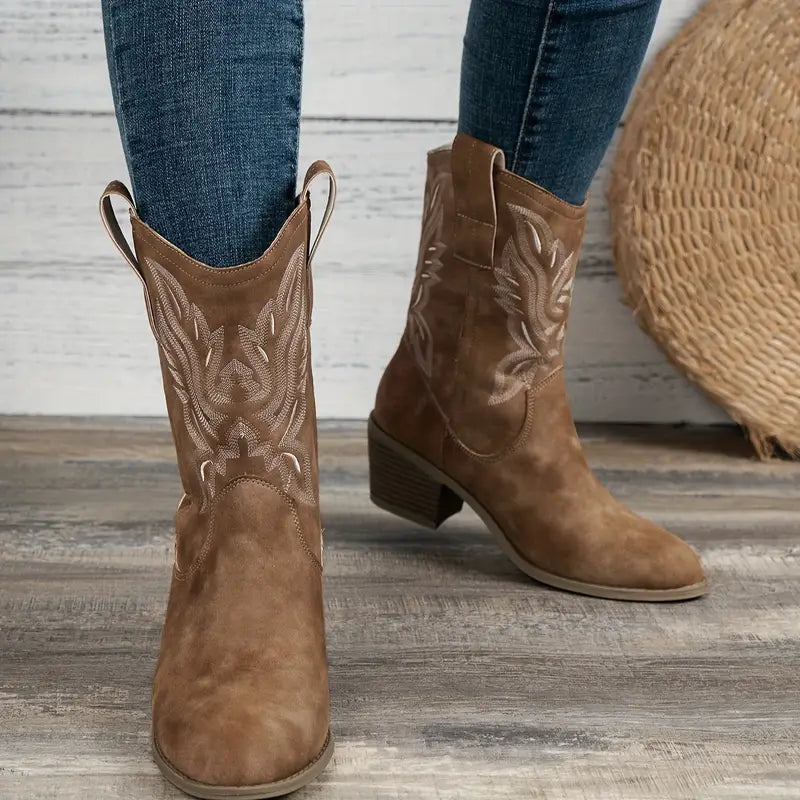 WW | Cowboy Damen Stiefeletten mit Absatz