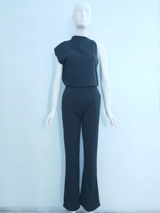 W&W Mode | One Shoulder Jumpsuit Mit Weiten Beinen