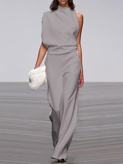 W&W Mode | One Shoulder Jumpsuit Mit Weiten Beinen