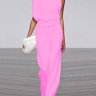 WW | One Shoulder Jumpsuit Mit Weiten Beinen