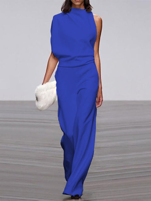 W&W Mode | One Shoulder Jumpsuit Mit Weiten Beinen
