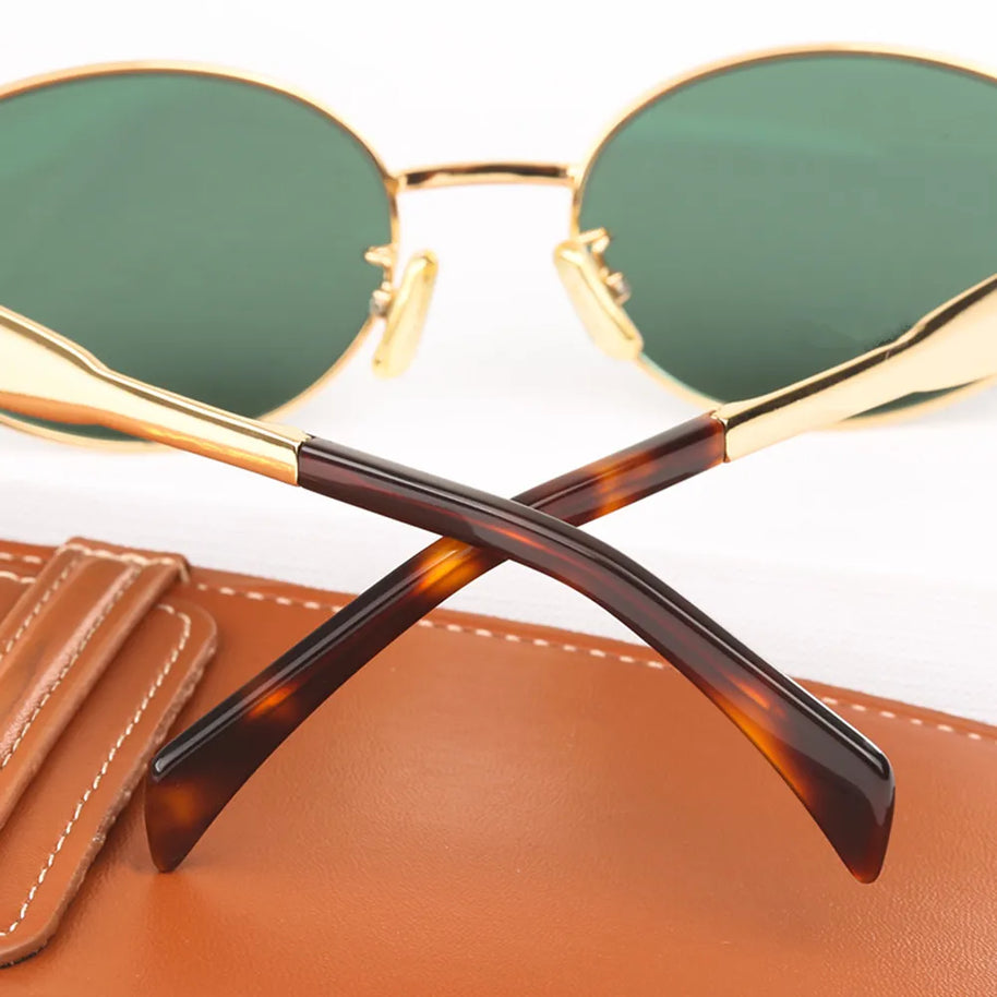 WW | Ovale Sonnenbrille Für Damen Einfach & Elegant
