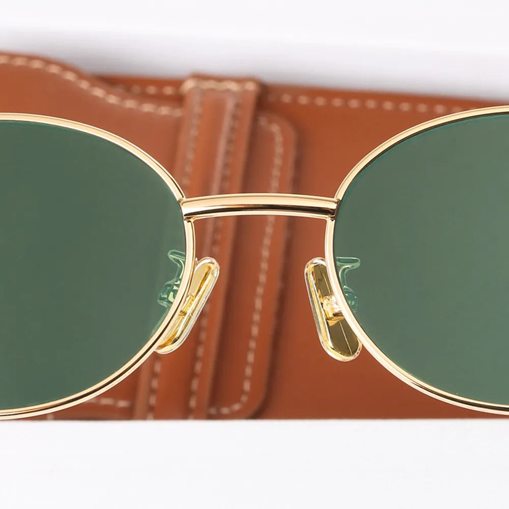 WW | Ovale Sonnenbrille Für Damen Einfach & Elegant