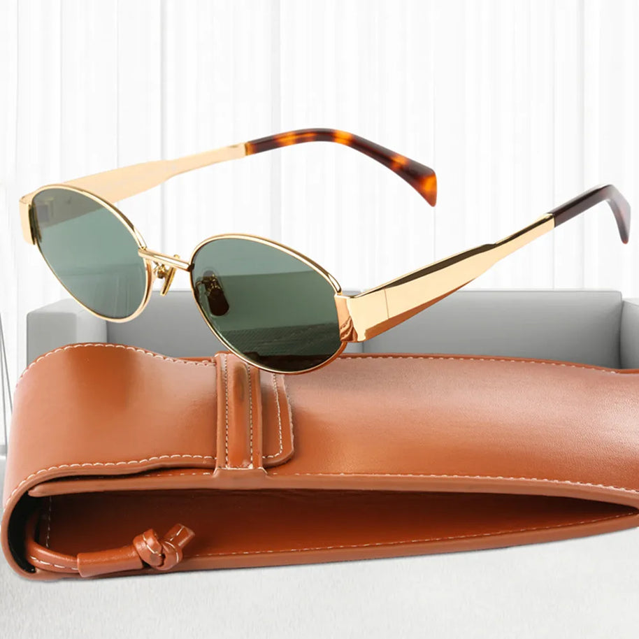 WW | Ovale Sonnenbrille Für Damen Einfach & Elegant