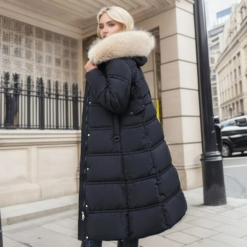 W&W Mode | Luxuriöser Kunstpelz-Wintermantel für Damen