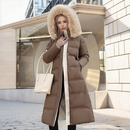W&W Mode | Luxuriöser Kunstpelz-Wintermantel für Damen