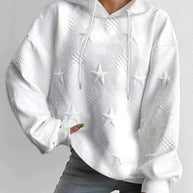 WW | Damen Kapuzenpullover Mit Sternenprägung