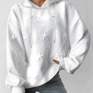 WW | Damen Kapuzenpullover Mit Sternenprägung