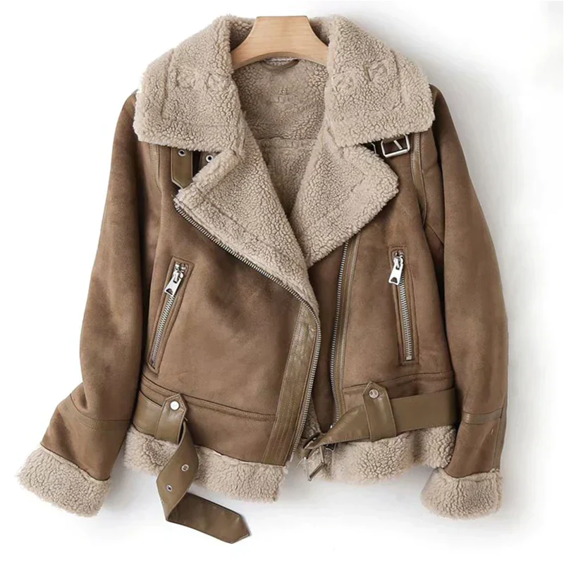 WW | Lederjacke Mit Sherpafutter