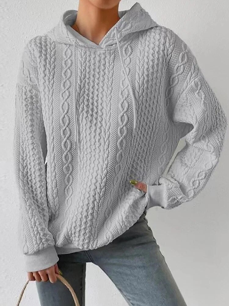 WOLFF - Winter Gestrickter Pullover Mit Kapuze