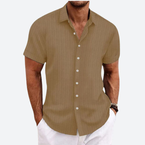 WW | Herrenhemd Gestreift Leinen