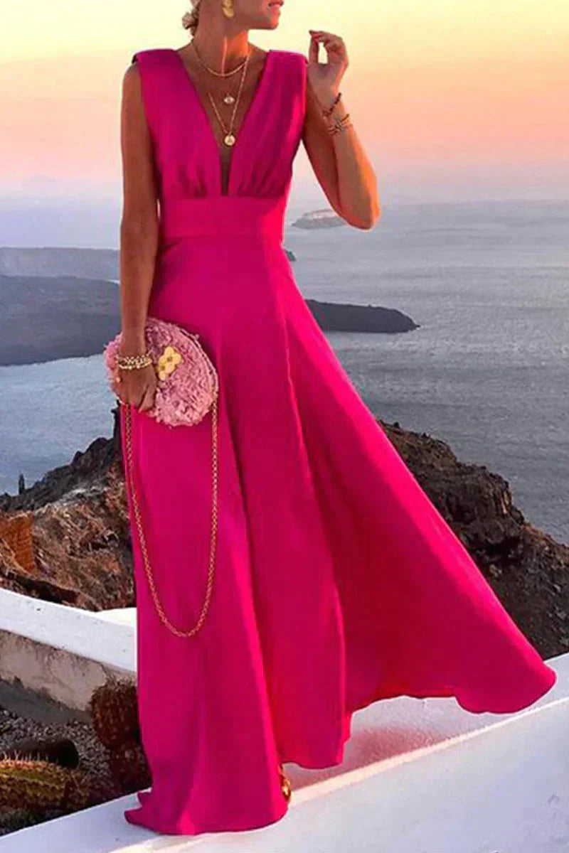 W&W Mode | Sommerliches Ärmelloses Kleid Mit Aufdruck Für Damen