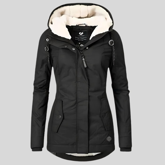 WW | Lange Wasserdichte Winterjacke Mit Kapuze & Futter
