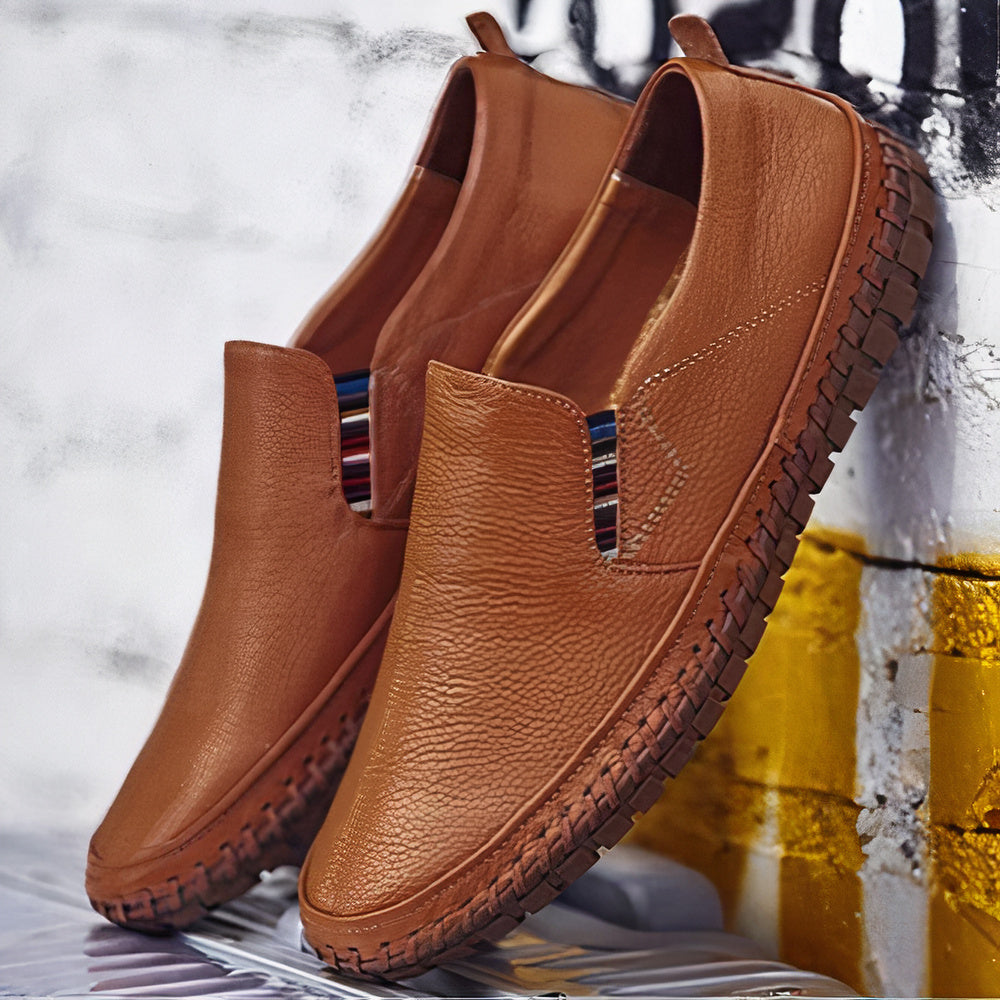 W&W Mode | Leder Premium Slipper Herren