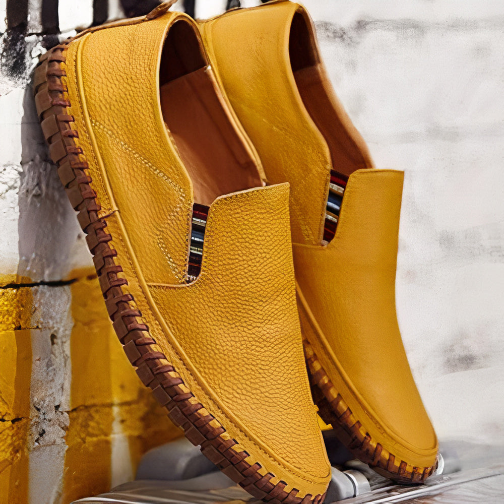 W&W Mode | Leder Premium Slipper Herren