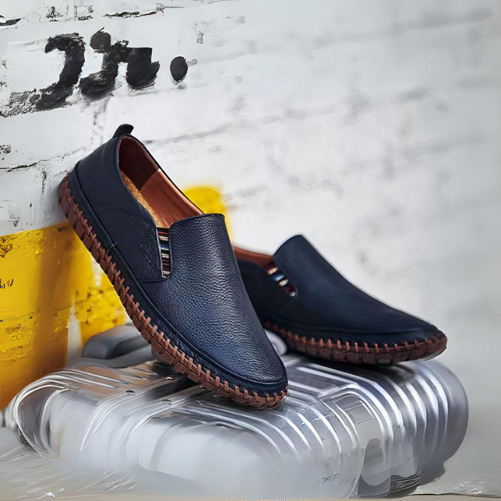 W&W Mode | Leder Premium Slipper Herren