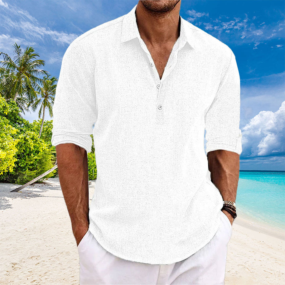 WW | Lässige Leinen Langarmshirt