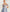 WW | blaues Organza Midi Kleid mit Hortensienmuster