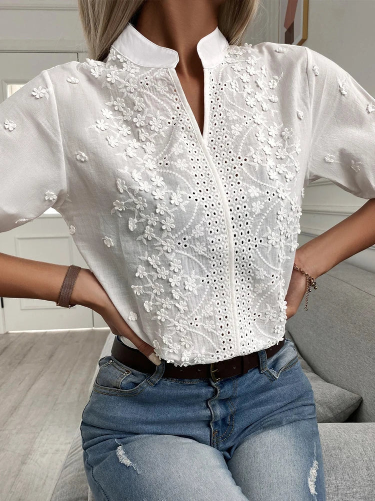 W&W Mode | Elegantes Top Mit V-Ausschnitt