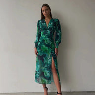 LONG SLEEVE DRESS - Elegantes Langarmkleid