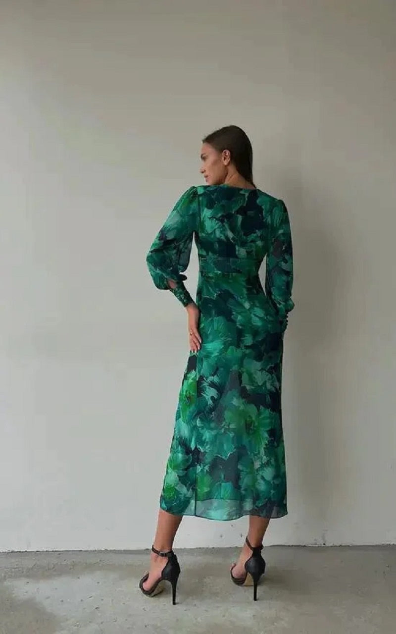 LONG SLEEVE DRESS - Elegantes Langarmkleid