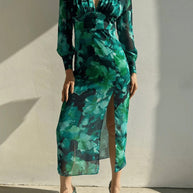 LONG SLEEVE DRESS - Elegantes Langarmkleid