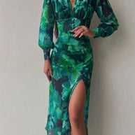 LONG SLEEVE DRESS - Elegantes Langarmkleid