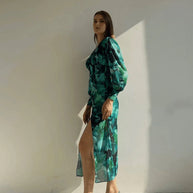 LONG SLEEVE DRESS - Elegantes Langarmkleid