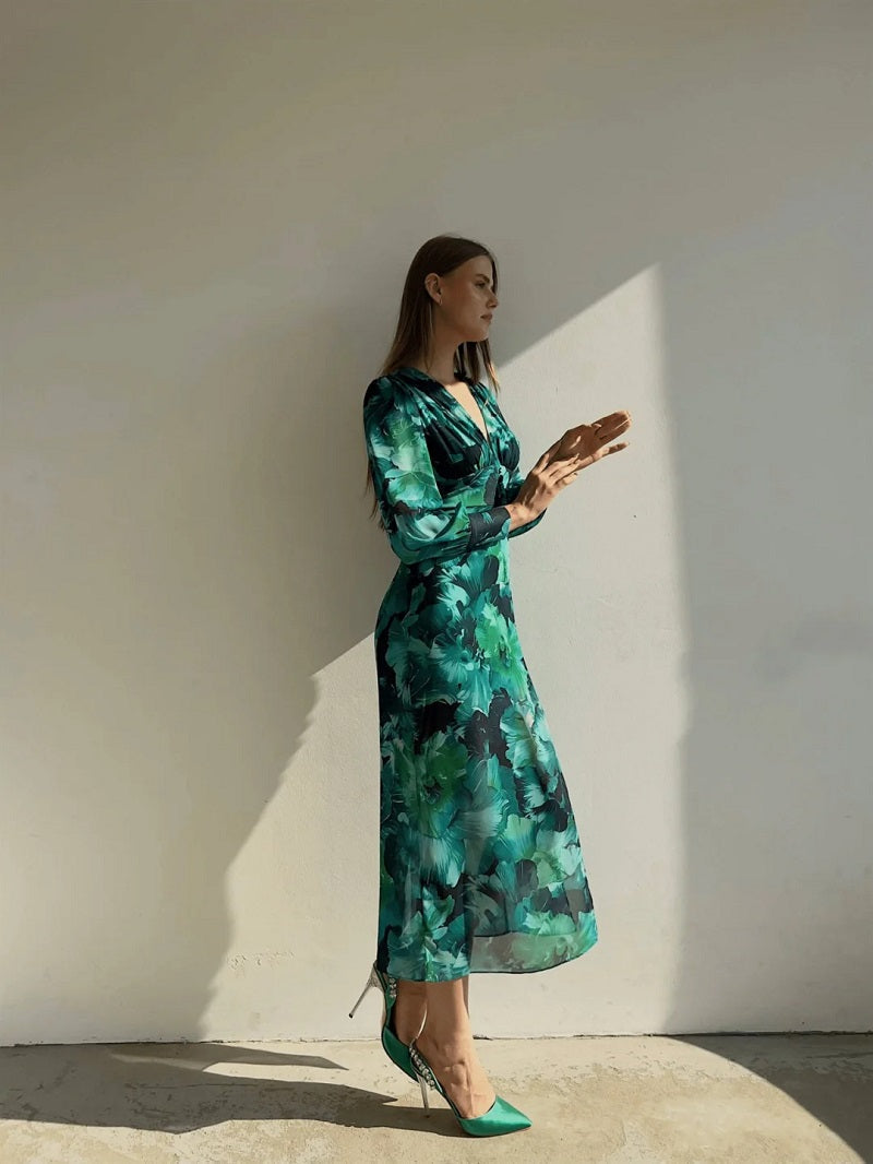 LONG SLEEVE DRESS - Elegantes Langarmkleid