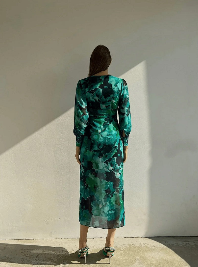 LONG SLEEVE DRESS - Elegantes Langarmkleid