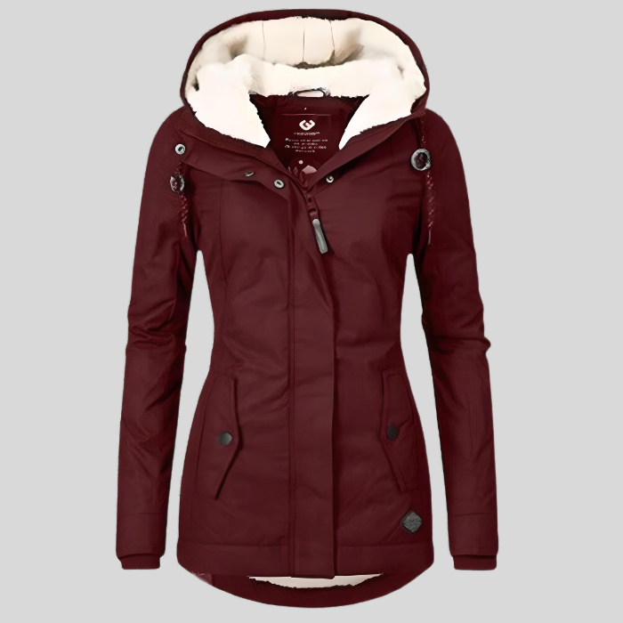 WW | Lange Wasserdichte Winterjacke Mit Kapuze & Futter