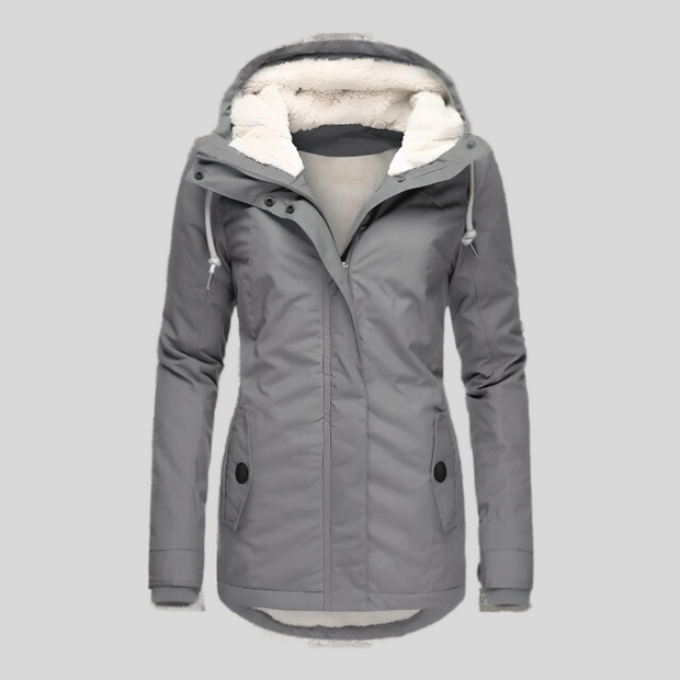 WW | Lange Wasserdichte Winterjacke Mit Kapuze & Futter