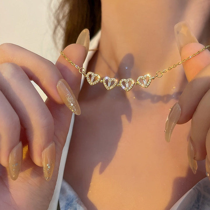 W&W Mode | Kleeblatt Herz Necklace