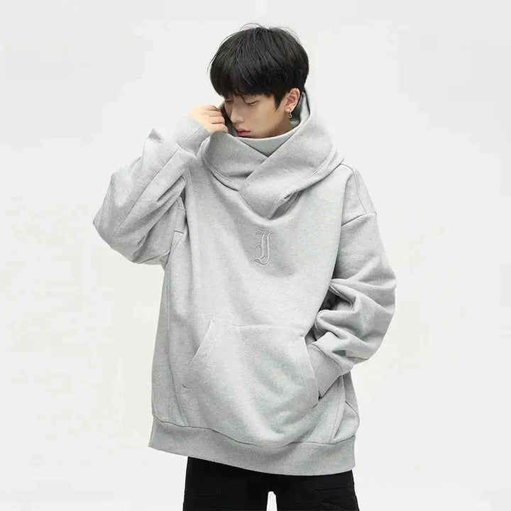 W&W Mode | Ninja-Hoodie Mit Doppeltem Ausschnitt
