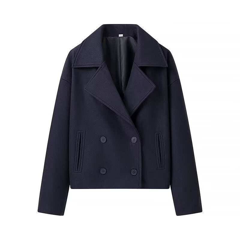 W&W Mode | Luxus Doppelreihige Kurze Jacke