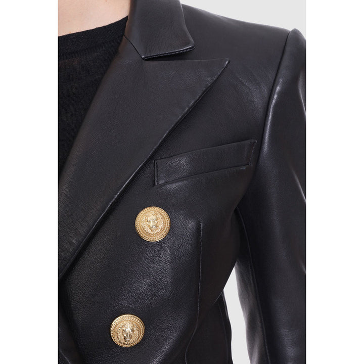 W&W Mode | Damen Kurze Schafsleder Motorradjacke