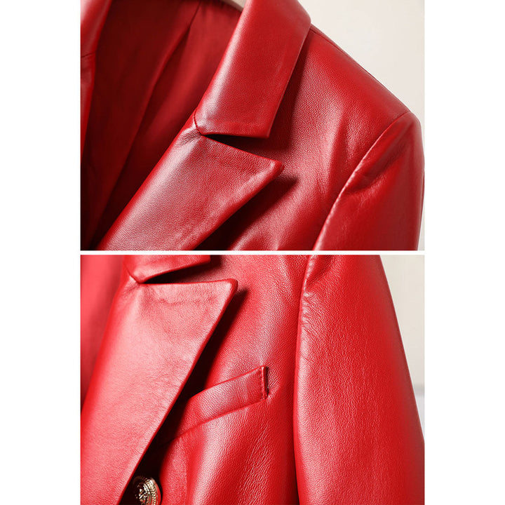 W&W Mode | Damen Kurze Schafsleder Motorradjacke