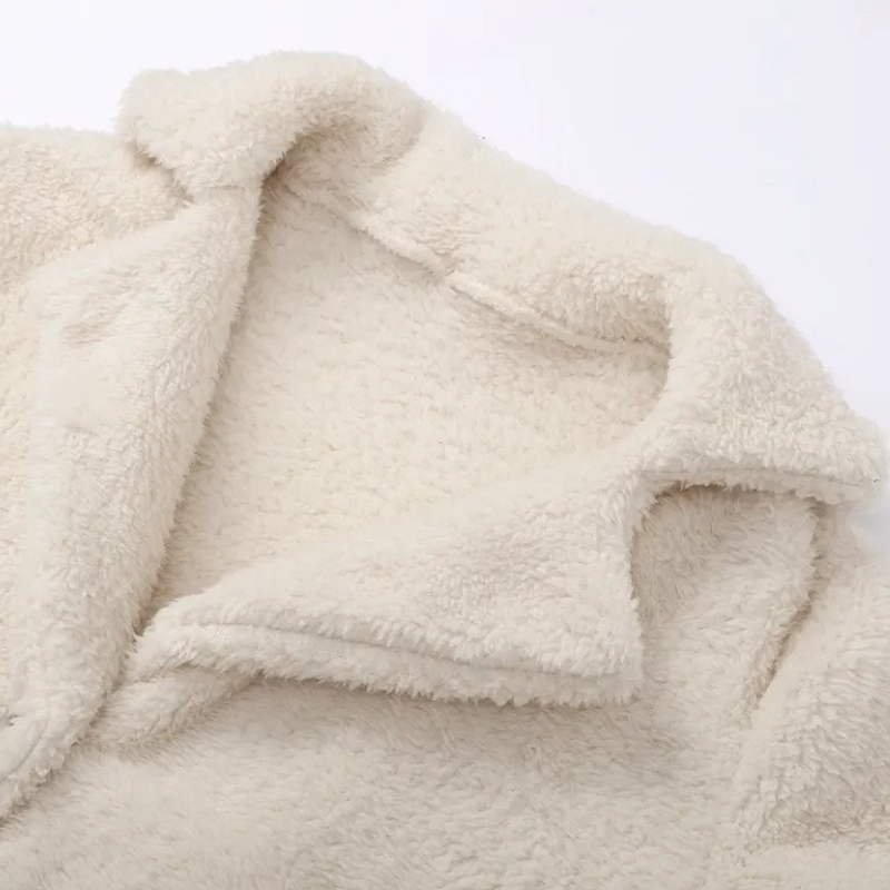 Kunstpelzmantel | Langer Damenmantel für den Winter