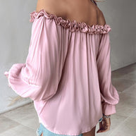 WW | Off Shoulder Bluse Mit Rüschen