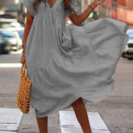 WW | Stylisches Sommerkleid mit kurzen Ärmeln