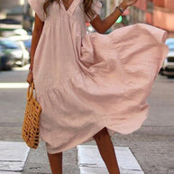 WW | Stylisches Sommerkleid mit kurzen Ärmeln