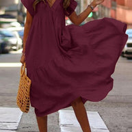 WW | Stylisches Sommerkleid mit kurzen Ärmeln
